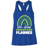 St Patricks Day One Lucky Production Planner Funny Gift Women's Racerback Tank