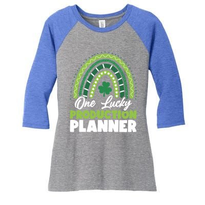 St Patricks Day One Lucky Production Planner Funny Gift Women's Tri-Blend 3/4-Sleeve Raglan Shirt