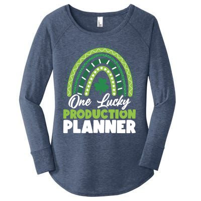 St Patricks Day One Lucky Production Planner Funny Gift Women's Perfect Tri Tunic Long Sleeve Shirt