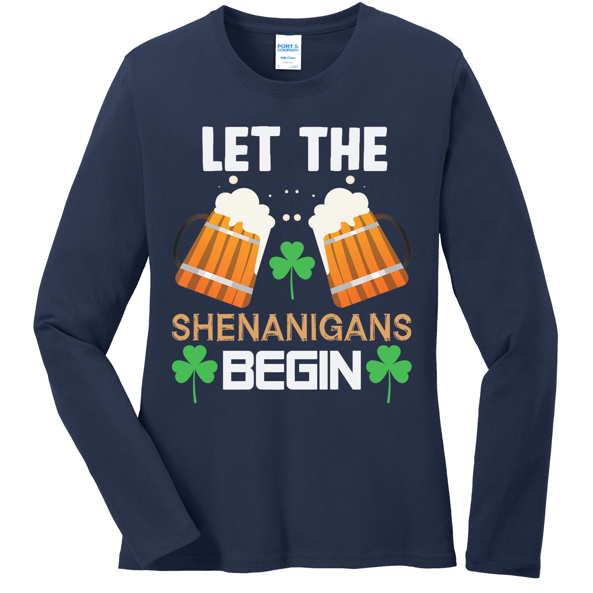 St Patricks Day Ladies Long Sleeve Shirt