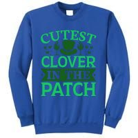 St Patricks Day Cutest Clover In The Patch Gift Sweatshirt