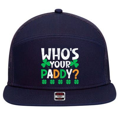 St Patricks Day 7 Panel Mesh Trucker Snapback Hat