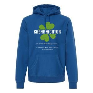 St Patricks Day Irish Shenanigator Lucky Funny Cloverleaf Gift Premium Hoodie