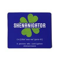 St Patricks Day Irish Shenanigator Lucky Funny Cloverleaf Gift Mousepad