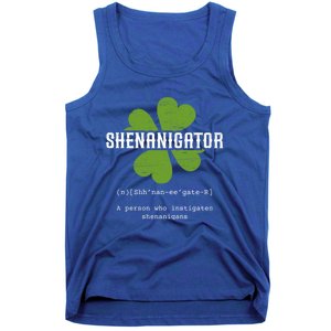 St Patricks Day Irish Shenanigator Lucky Funny Cloverleaf Gift Tank Top