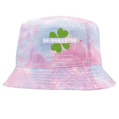 St Patricks Day Irish Shenanigator Lucky Funny Cloverleaf Gift Tie-Dyed Bucket Hat