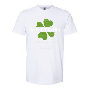 St Patricks Day Irish Shenanigator Lucky Funny Cloverleaf Gift Softstyle CVC T-Shirt