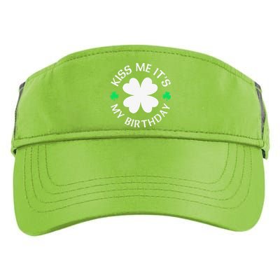 St Patricks Day Kiss Me It's My Birthday Adult Drive Performance Visor