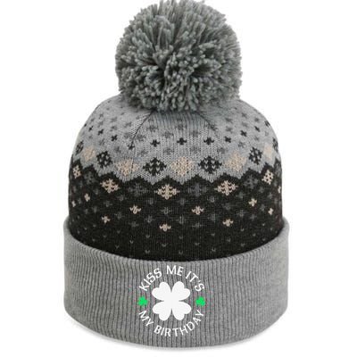 St Patricks Day Kiss Me It's My Birthday The Baniff Cuffed Pom Beanie