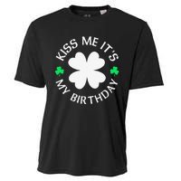 St Patricks Day Kiss Me It's My Birthday Cooling Performance Crew T-Shirt