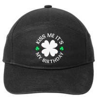 St Patricks Day Kiss Me It's My Birthday 7-Panel Snapback Hat