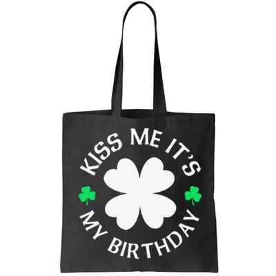St Patricks Day Kiss Me It's My Birthday Bag