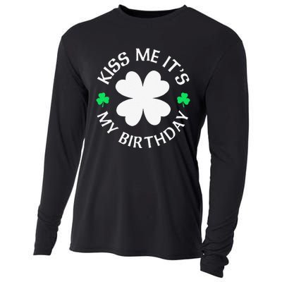 St Patricks Day Kiss Me It's My Birthday Cooling Performance Long Sleeve Crew