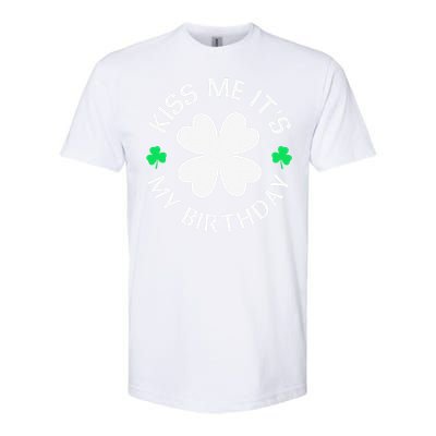 St Patricks Day Kiss Me It's My Birthday Softstyle CVC T-Shirt