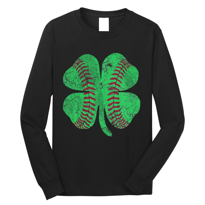 St Patrick's Day Shamrock Baseball Saint Paddy's Long Sleeve Shirt