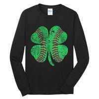 St Patrick's Day Shamrock Baseball Saint Paddy's Tall Long Sleeve T-Shirt