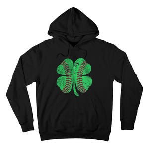 St Patrick's Day Shamrock Baseball Saint Paddy's Tall Hoodie