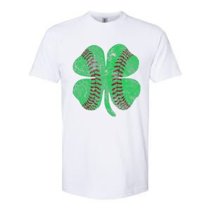 St Patrick's Day Shamrock Baseball Saint Paddy's Softstyle CVC T-Shirt