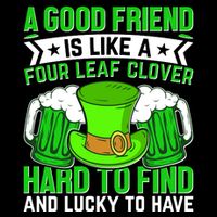 St Patricks Day A Good Friend Is Like A Four Leaf Clover Impact Tech Backpack