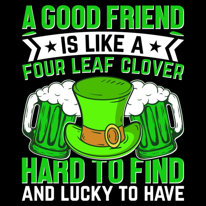 St Patricks Day A Good Friend Is Like A Four Leaf Clover Impact Tech Backpack