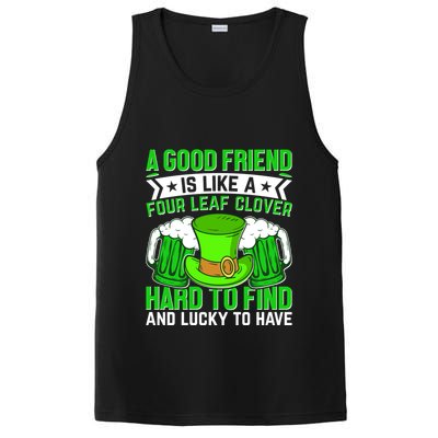St Patricks Day A Good Friend Is Like A Four Leaf Clover PosiCharge Competitor Tank