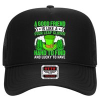 St Patricks Day A Good Friend Is Like A Four Leaf Clover Trucker Hat