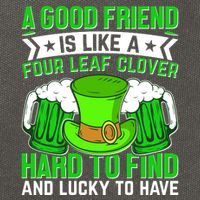 St Patricks Day A Good Friend Is Like A Four Leaf Clover Cotton Canvas Backpack