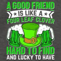 St Patricks Day A Good Friend Is Like A Four Leaf Clover Vector Backpack