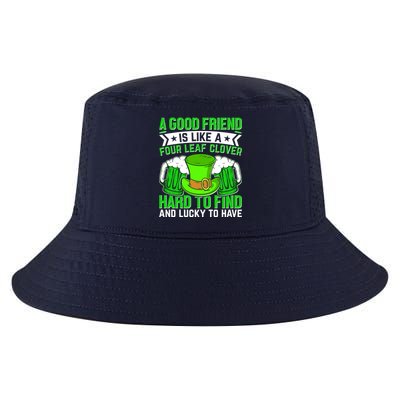 St Patricks Day A Good Friend Is Like A Four Leaf Clover Cool Comfort Performance Bucket Hat