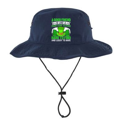 St Patricks Day A Good Friend Is Like A Four Leaf Clover Bucket Hat
