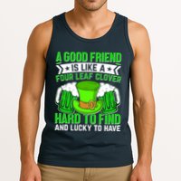 St Patricks Day A Good Friend Is Like A Four Leaf Clover Tank Top