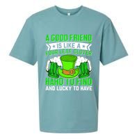 St Patricks Day A Good Friend Is Like A Four Leaf Clover Sueded Cloud Jersey T-Shirt