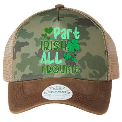 St Patricks Day Part Irish All Trouble Legacy Tie Dye Trucker Hat