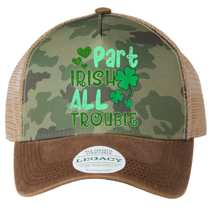 St Patricks Day Part Irish All Trouble Legacy Tie Dye Trucker Hat
