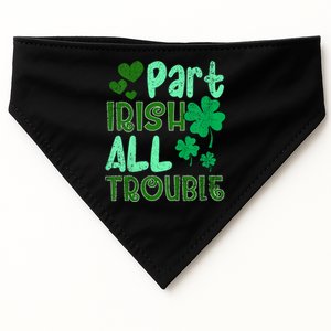 St Patricks Day Part Irish All Trouble USA-Made Doggie Bandana