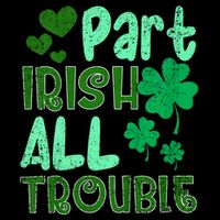 St Patricks Day Part Irish All Trouble Backpack