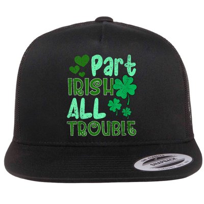 St Patricks Day Part Irish All Trouble Flatbill Hat