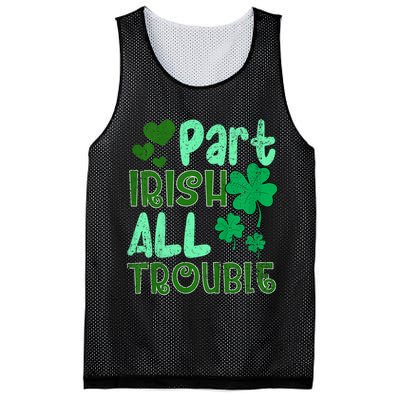St Patricks Day Part Irish All Trouble Mesh Reversible Basketball Jersey Tank