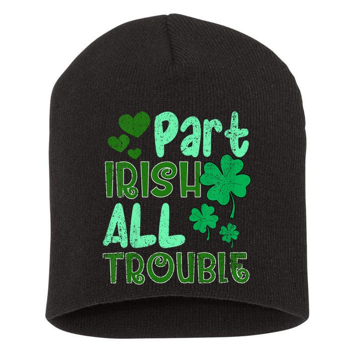 St Patricks Day Part Irish All Trouble Short Acrylic Beanie