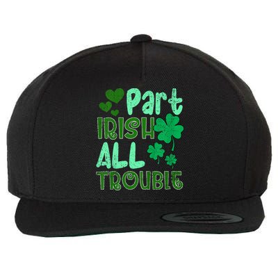 St Patricks Day Part Irish All Trouble Wool Snapback Cap