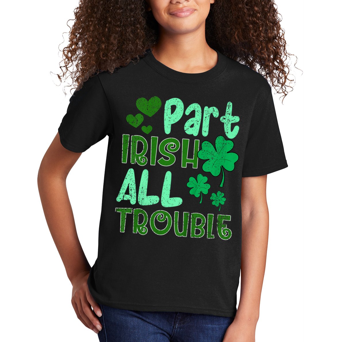 St Patricks Day Part Irish All Trouble Kids T-Shirt
