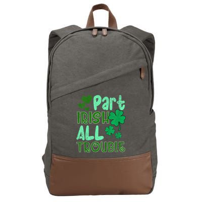 St Patricks Day Part Irish All Trouble Cotton Canvas Backpack