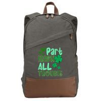 St Patricks Day Part Irish All Trouble Cotton Canvas Backpack