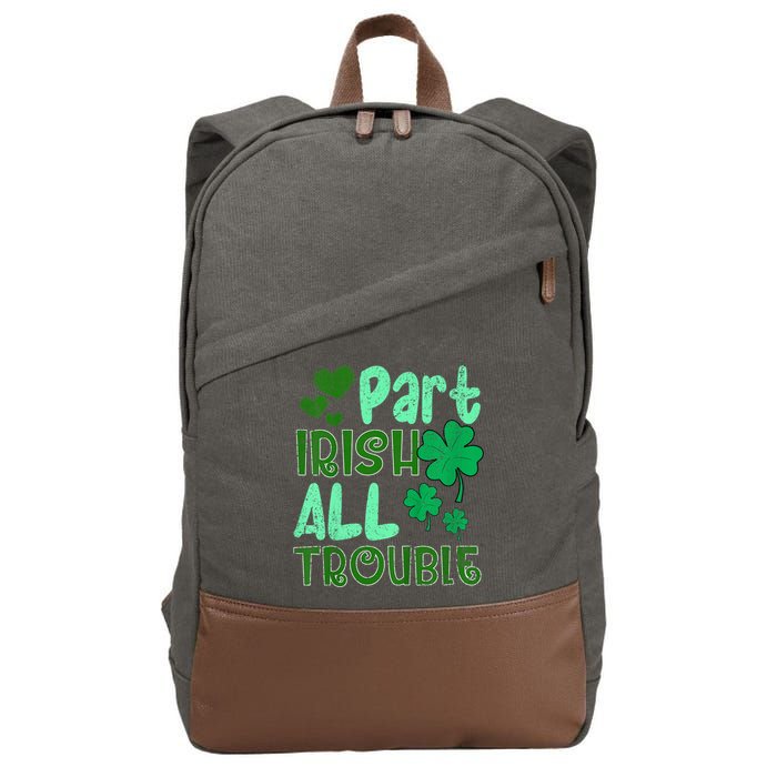 St Patricks Day Part Irish All Trouble Cotton Canvas Backpack