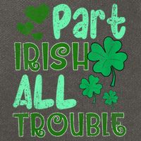 St Patricks Day Part Irish All Trouble Cotton Canvas Backpack
