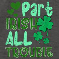 St Patricks Day Part Irish All Trouble Vector Backpack