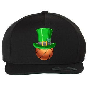 St Patrick's Day Basketball Irish Basketball Leprechaun Hat Gift Wool Snapback Cap