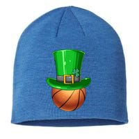 St Patrick's Day Basketball Irish Basketball Leprechaun Hat Gift Sustainable Beanie