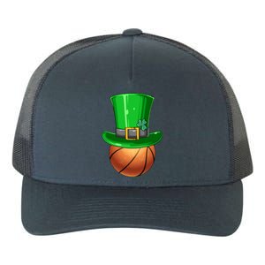 St Patrick's Day Basketball Irish Basketball Leprechaun Hat Gift Yupoong Adult 5-Panel Trucker Hat