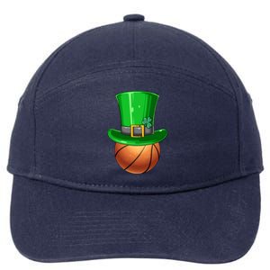 St Patrick's Day Basketball Irish Basketball Leprechaun Hat Gift 7-Panel Snapback Hat